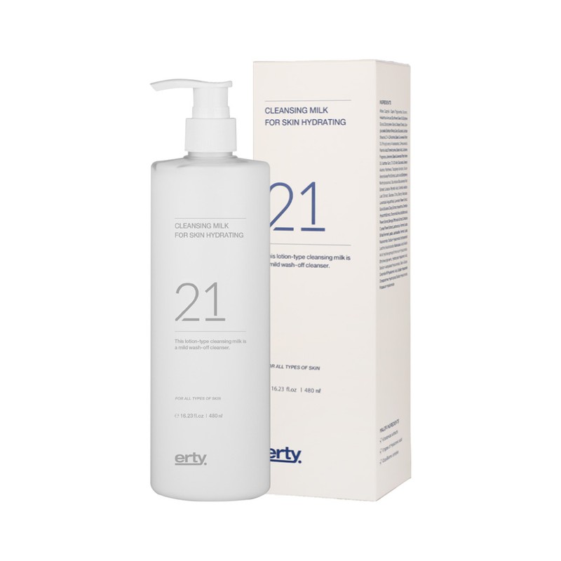 Erti 21 Dermatology Mildly Acidic Aesthetic Cleansing Milk Lotion Hydrating