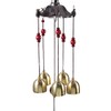 Yosoo Carillón de Viento Chino Suerte, 5pcs Campanas Tradicional Decoración