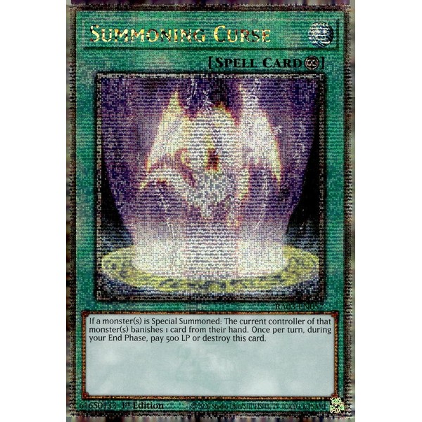 Summoning Curse (Quarter Century Secret Rare) - RA03-EN057 - Quarter