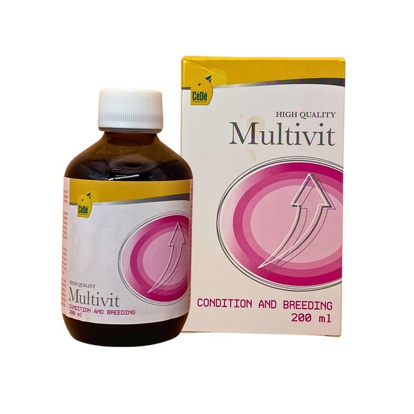 CéDé Multivit 200ml – Vitamin Supplement for Ornamental Birds, Singing