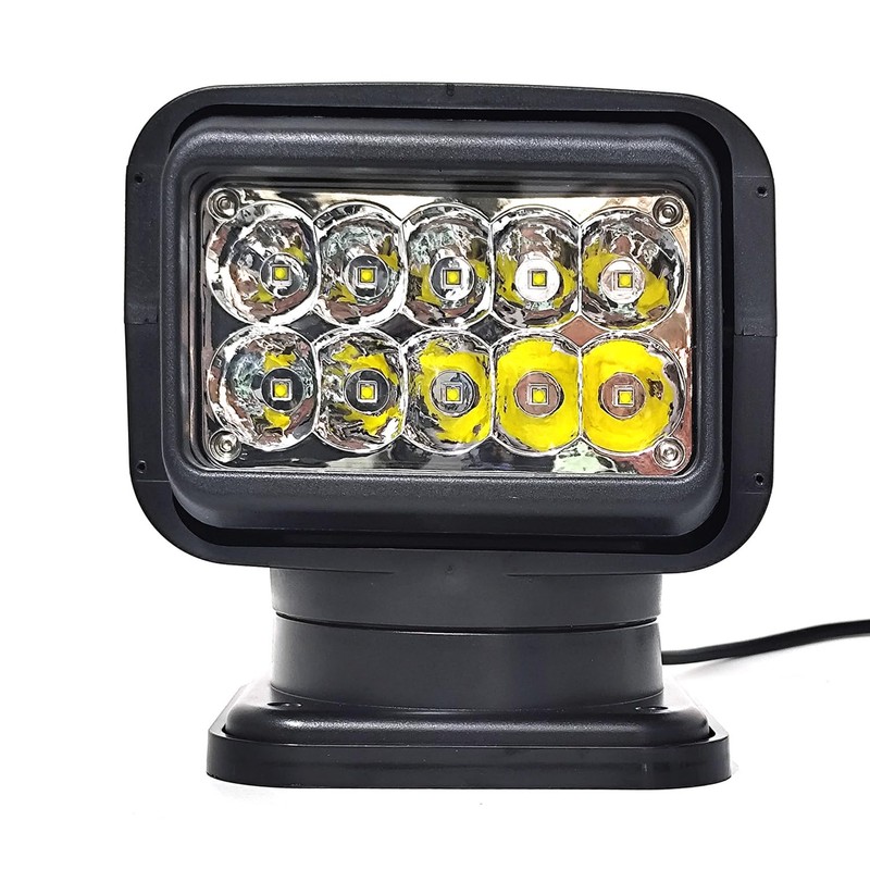 Led Search Light 7 Inch 50W 360 Degrees Rotating Remote