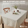 HLC.ME Modena Fabric Tablecloth, Jacquard Fabric Table Cloth for Rectangle