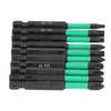 10Pcs Magnetic Screwdriver Bit Set Cross Star Non Slip High