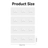 4 Pack Shower Caddy Adhesive Replacement, Adhesive Shower Shelves Hooks