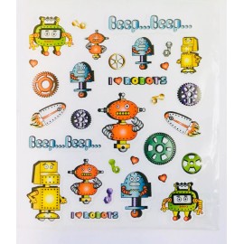 Nicole Robot Stickers Planner DIY Crafts Teacher Supply Space Party Scrapbook