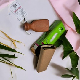 Handmade Natural Terracotta Foot Scrubber, Pumice Stone, Natural Exfoliating Tool for Smooth, Soft Feet Callus Remover (RED, STANDARD)