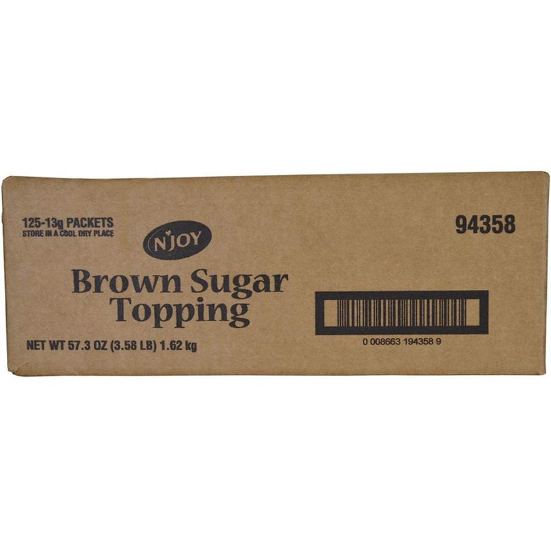 N'Joy Brown Sugar Topping for Oatmeal | (Pack of 125)