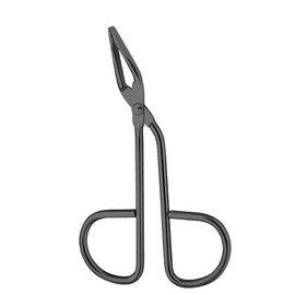 Stainless Steel Eyebrow Scissors Tweezers,Elbow Pliers Clip Scissors,Flat Tip Tweezers Hair Plucker Hair Removal Tweezers (Black)