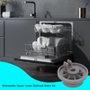 Emptty 8PCS Dishwasher Roller Assembly Fit Upper Dishrack and Lower