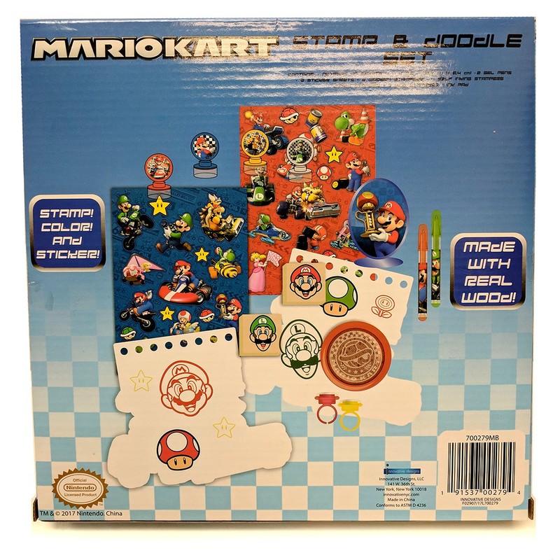 Mariokart Stamp and Doodle Set