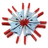 fiXte 8 Piece Metal Spring Clamps Set Zinc Plated Steel
