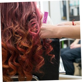 NOLITOY 20pcs Curlers Automatic Hair Curler Salon Hairdressing Roller Hair Rollers for Volume Short Hair Curler Roller for Hair Blowout Rods Hairdressing Curler Curl Rollers Purple Abs