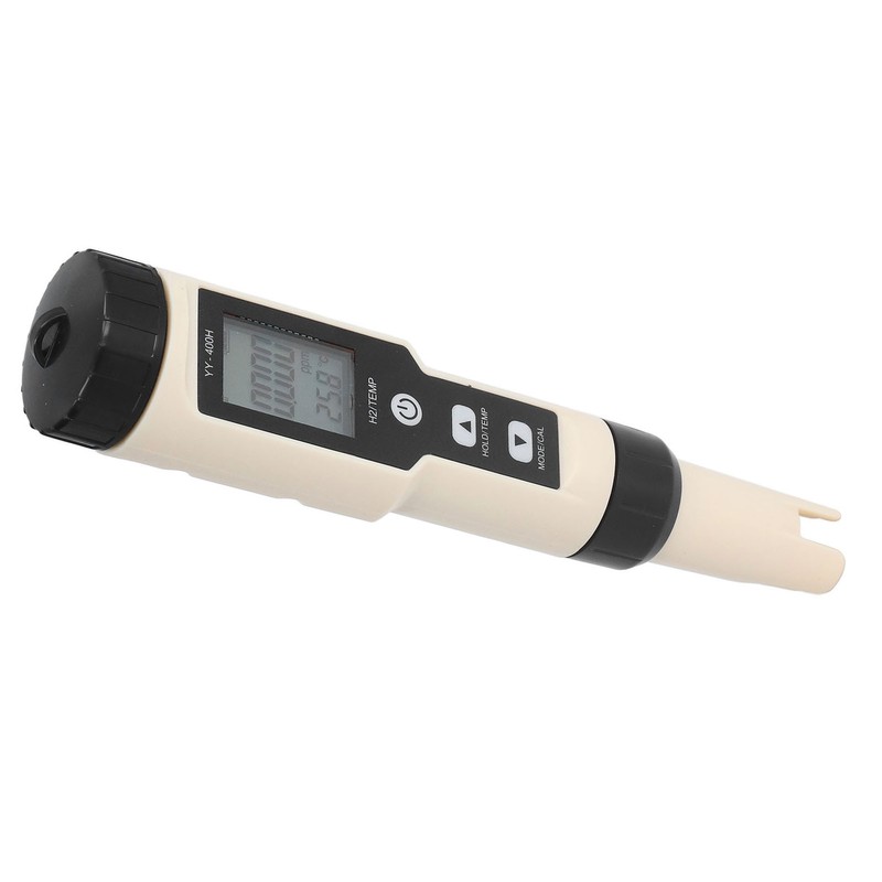 Water Tester 2 in 1 Detachable Probe Design ABS LCD