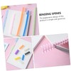 Operitacx 1set Plastic Coil Wire Binding Spines Spiral Ring Binder