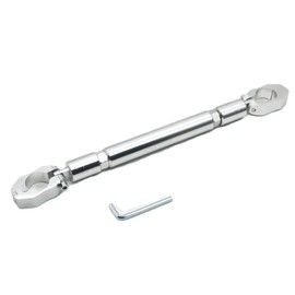 azumafy Motorcycle Clamp Bar, Handle Brace, Multibar, Brace Bar, Handlebar, Universal Use, Custom Adjustment, Smartphone Holder, Adjustable (Silver)