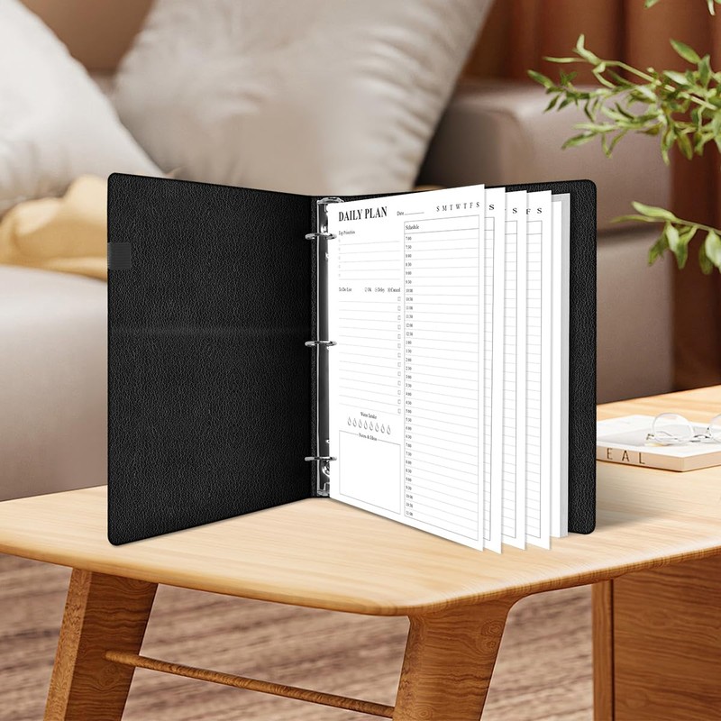 A4 Lined Refill Paper, 3-Hole Punched Ruled Filler Paper, 100Sheets