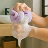 XNXA Exfoliating Back Scrubber for Shower with Handles, Double-Sided Body