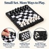 Mini Magnetic Chess Set Folding Magnetic Plastic Chessboard Board Game