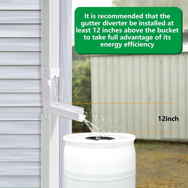 EBaokuup Rainwater Collection System, Rain Barrel Diverter Catching Collection System,