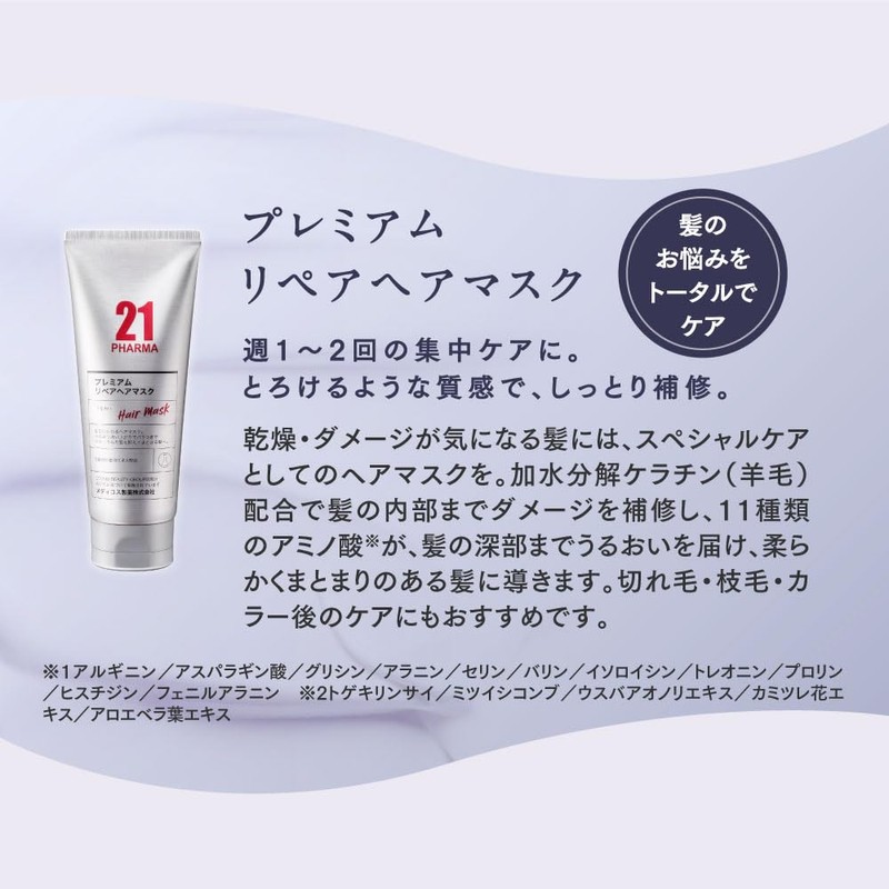 PHARMA21 Premium Repair Hair Mask, 7.1 oz (200 g) /