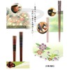 Ishida 12456 Chopsticks Made in Japan Hexagonal Flying Sky Red