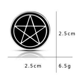 KILIPOL Pentagram Brooch Artist Shiny Jewelry Art Student Graduation Souvenir Gift Brooch Drip Oil Painted Enamel Pin Suitable for Hat Jacket Canvas Bag