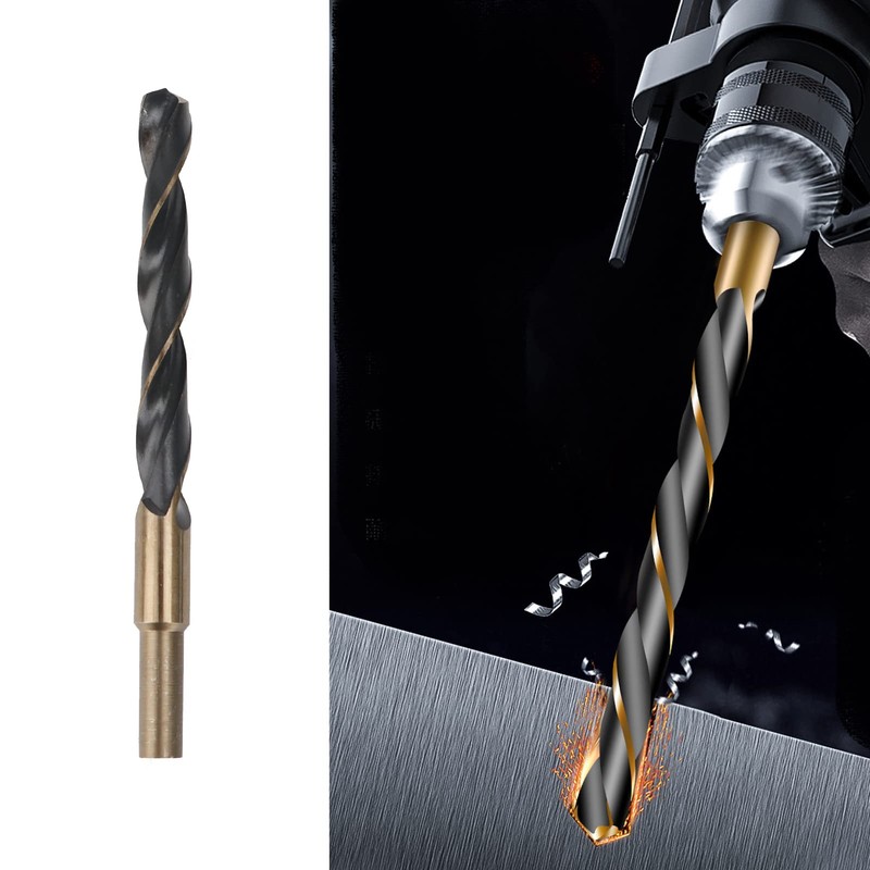 Reduced Shank Twist Drill Bits 12.5mm, HSS 4341 for Iron/Copper/Stainless