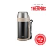 Thermos large capacity double cup thermos FDH-1706K 1.65L, Thermos FDH-1706K-BBG black beige / 써모스 대용량 더블컵 보온병 FDH-1706K 1.65L, 써모스 FDH-1706K-BBG 블랙베이지