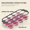 BRONYPRO Silicone Muffin Pans for Baking with Metal Frame, Egg