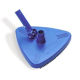 SWIMLINE HYDROTOOLS Manual Pool Vacuum Head Attachment For Inground & Above Ground Pools |Weighted Swimming Pool Vac Head Triangle Shape W/ Bristles| Swivel Hose 1-1/4 or 1-1/2’’| Clean Debris Corners