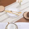 SITUMEIZI Beige Macrame Table Runner Boho with Tassels Cream Farmhouse