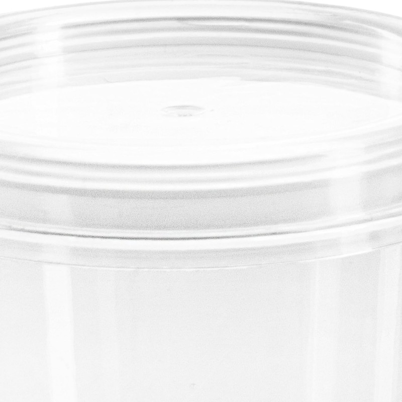 com-four® 96 x Storage Containers with Lids - Universal Plastic
