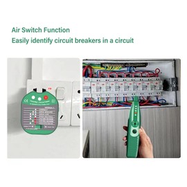 Automatic Circuit Breaker Finder Indicator Light Design with Flashlight for Home Office Factory Kitchen Bathroom