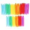 Unbranded 30 Pcs Pop Tubes Yellow Orange Blue Purple Green