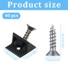 SGERUFZ Pack of 40 Back Wall Connectors, Drawer Wedges, Hanging