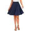 EXCHIC Women's Casual Stretchy Flared Midi Skater Skirts Basic A-Line