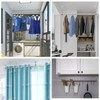TOP-VIGOR Ceiling-Mount Bracket 25mm Dia, 300mm Height Wardrobe Pipe Bracket