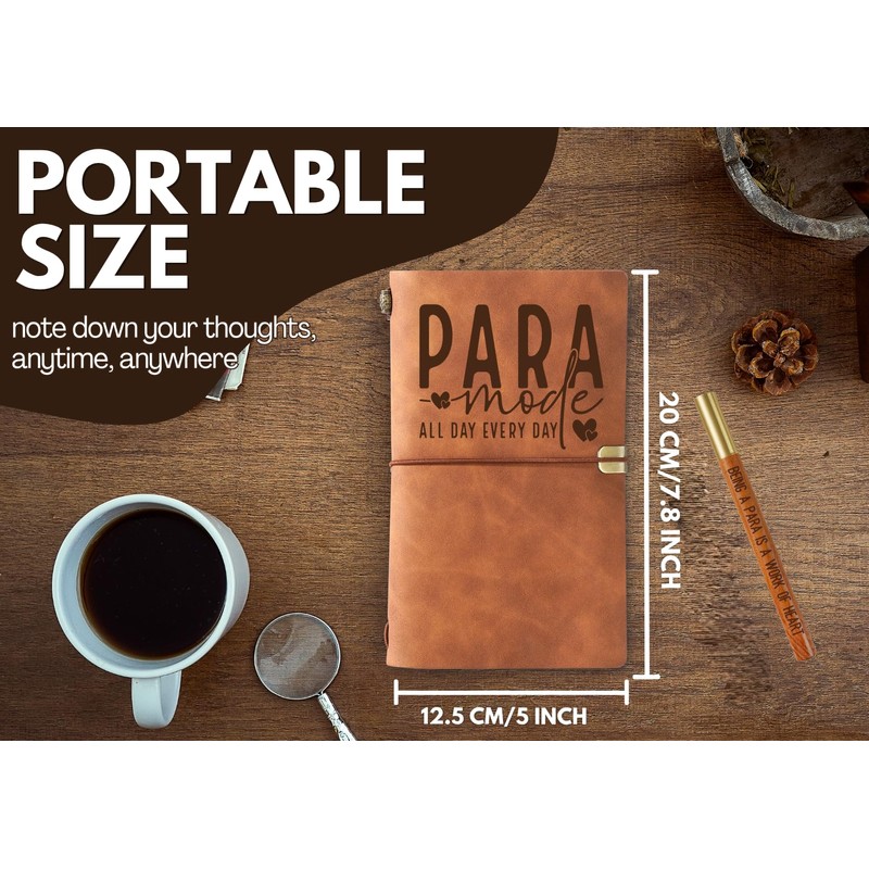 InnoBeta Paraprofessional Appreciation Gifts, Paraprofessional Journal & Pen Leather with