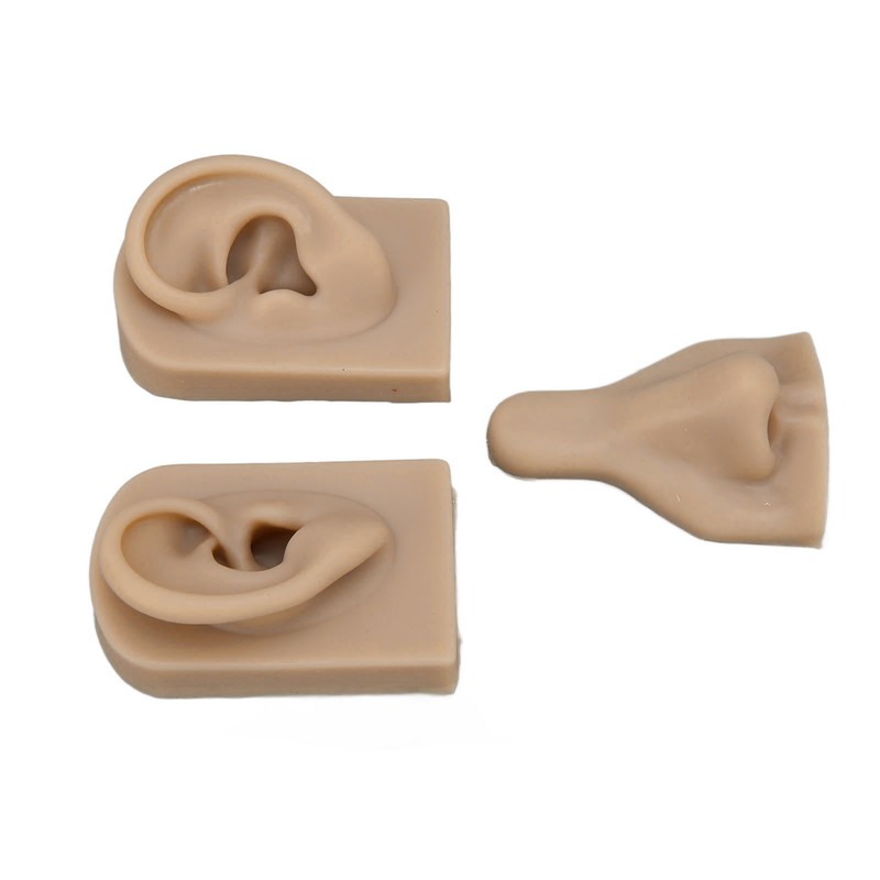 Silicone Piercing Practice Model Simulation Soft Flexible Nose Ears Model