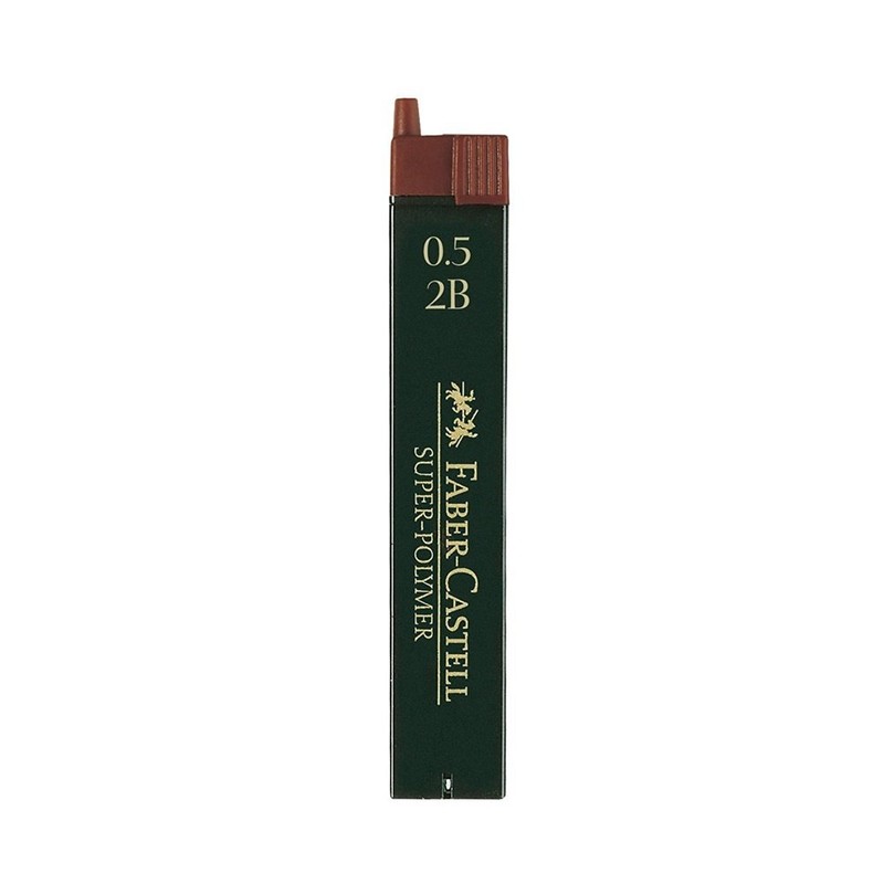 Faber-Castell 0.5 mm 2B Super-Polymer Fineline Leads (3 Packs of