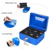 Cash Box with Money Tray, Parrency Small Money Box with