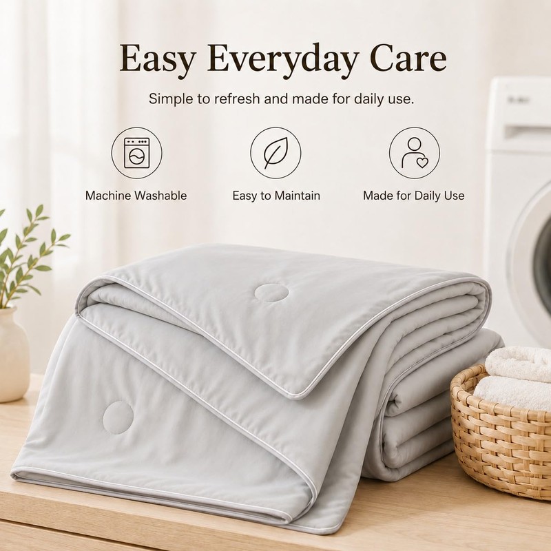 ECOCOTT Cooling Comforter for Hot Sleepers King Size, Q-Max 0.45
