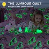 Kautudrum Glow in The Dark Kids Comforter Set, 5 Piece