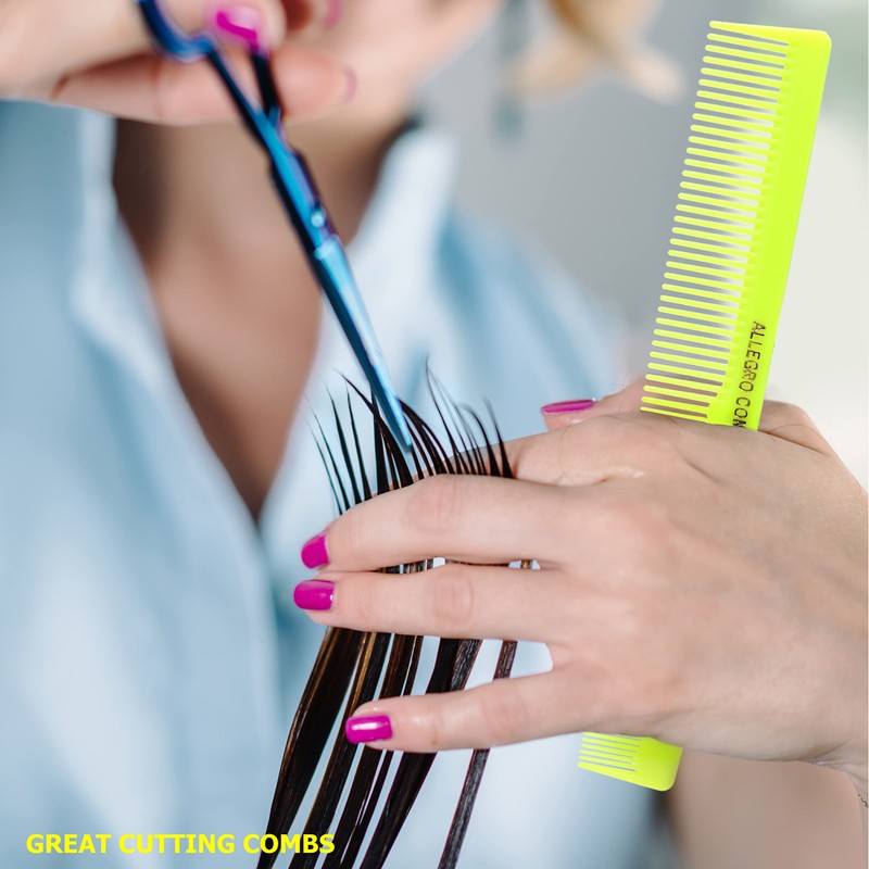 Allegro Combs Peines de corte para barbero 420, peinetas para