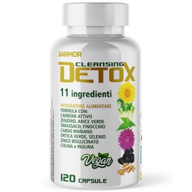 J.ARMOR Detox 10 Ingredients with Silymarin, Vegan, 120 Capsules