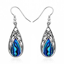 Funky Earrings for Women - Sterling Silver Unique Vintage Beach Earrings - Trendy Jewelry Anniversary Birthday Gifts