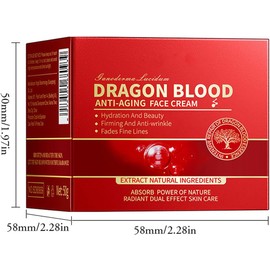 Crema Hidratante Facial Matutina y Nocturna Dragon Blood, Hidrata y Nutre la Superficie de la Piel Áspera, Dejando una Sensación de Suavidad y Elasticidad, Diseñada para Pieles Secas Femeninas, 50 g