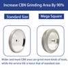 4 in 1 CBN Grinding Wheel 8 inch 180 Grit,1.25”
