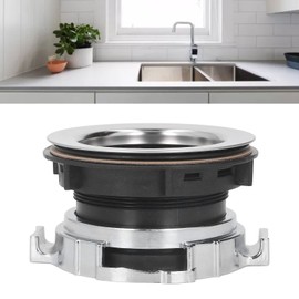 Garbage Disposal Sink Flange Kit,114mm Kitchen Sink Flange Stopper with Splash Guard Stainless Steel Food Waste Disposer Mount Garbage Disposal Part
