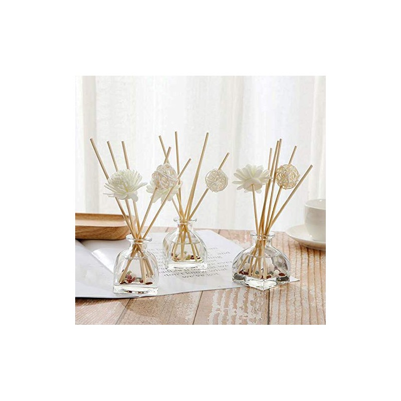 NATUWORLD 1PCS 100ml/3.4oz Empty Refillable Clear Glass Diffuser Bottles Fragrance